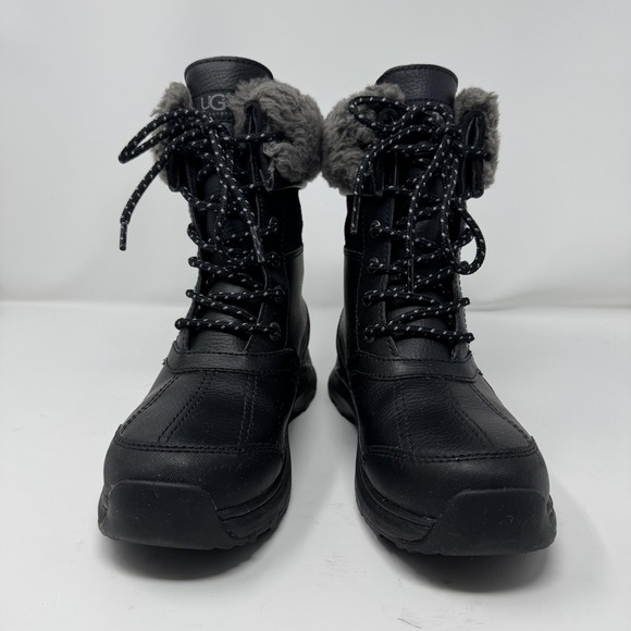 UGG Adirondack III Women's Black Waterproof Winter Snow Boots Size 7.5 Shearling - Picture 3 of 12